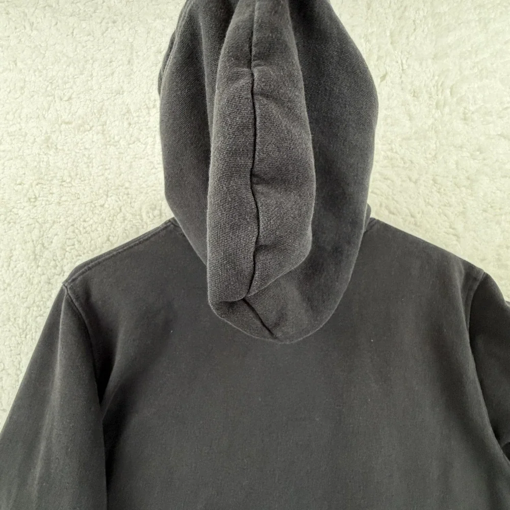 The North Face Hoodie Sweatshirt Mens Small Black‎ Pullover Big Logo Graphic